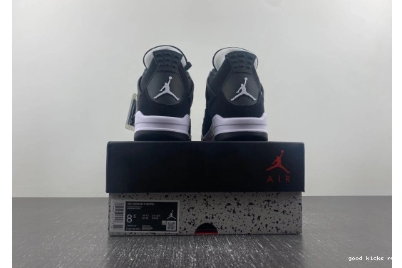 AIR 4 JORDAN FQ8135-001 WHITE RETRO THUNDER  FQ8135-001 0412